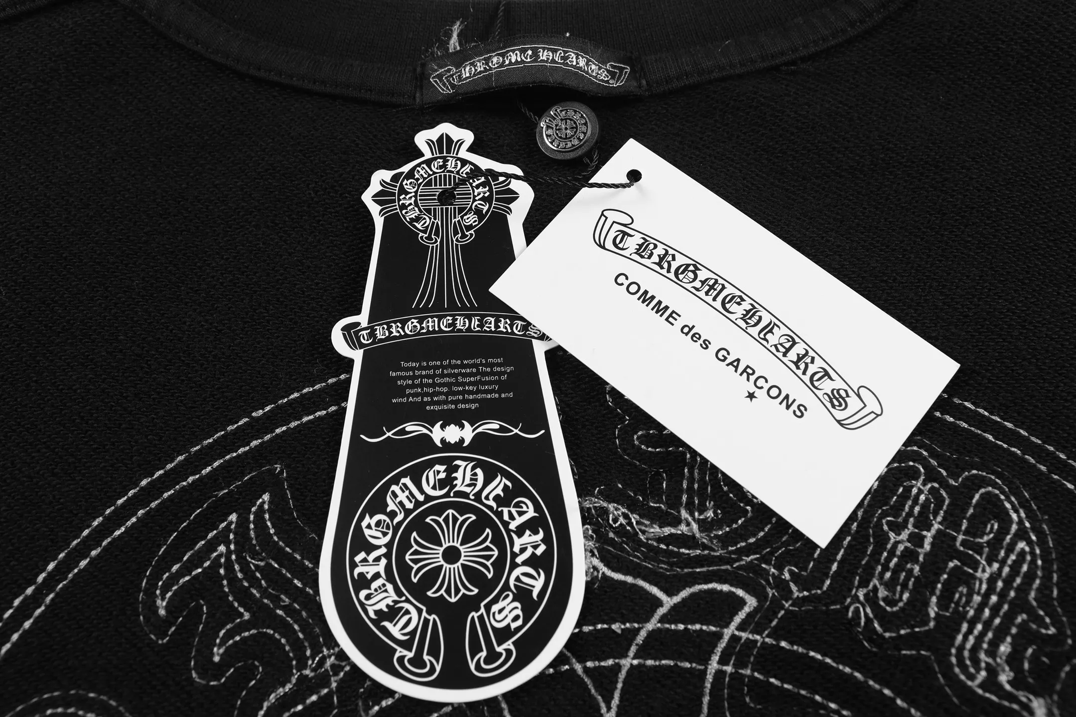 P290 Chrome Hearts Chrome Hearts Washed Cross Sweatshirt Size: SMLXL Color: Black